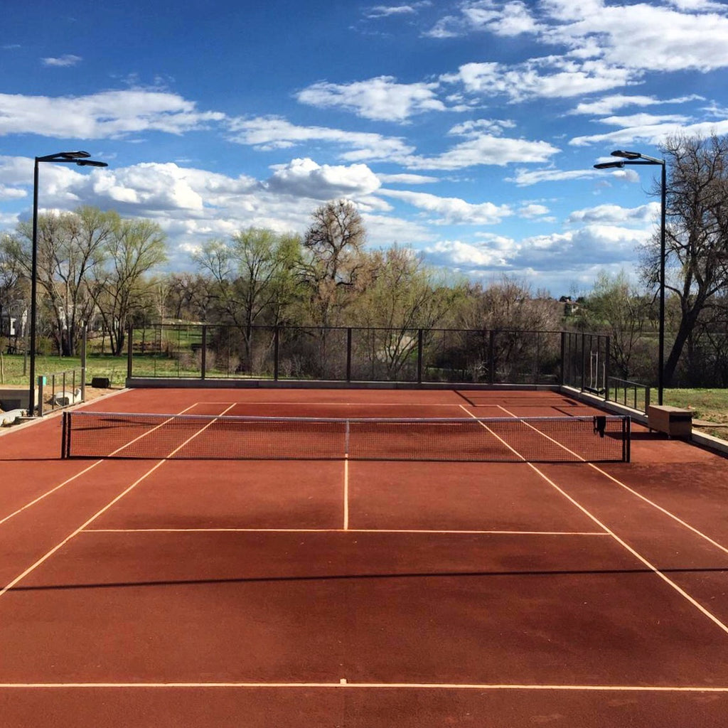 beautiful tennis court